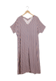 Second Hand Maxikleid ONA aus LENZING™ ECOVERO™ - Terracotta / Blue (Geometric) - S