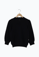 Second hand sweater GBCLOUDY made from recycled cotton with puff sleeves - Black - XS