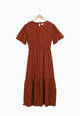 Second Hand Volantkleid MARISSA aus TENCEL™ REFIBRA™ Lyocell - Terracotta (Refibra) - L