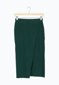 Second Hand Wickelrock ROMIA aus recycelter Baumwolle - Cedar Green - S