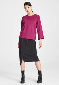 Second hand blouse shirt PENELOPE made from TENCEL™ REFIBRA™ Lyocell - Dark Pink (Refibra) - M