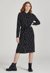 Second hand shirt dress MERLE from LENZING™ ECOVERO™ - Black / Mint / Off White - XL