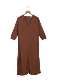 Secondhand AMIRA Midi Dress made from LENZING™ ECOVERO™ - Truffle Beige - S - Truffle Beige - S