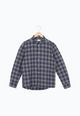 Second Hand Flanellhemd KENT aus Bio-Baumwolle - Navy (Checks) - N/A - M