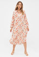 Second Hand Hemdblusenkleid MAGGIE aus LENZING™ ECOVERO™ - Lavender / Sage (Flowers) - L