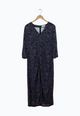 Second hand midi dress AMIRA from LENZING™ ECOVERO™ - Moroccan / Lime (Leo) - S - Moroccan / Lime (Leo) - S