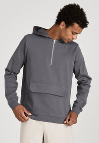 Second Hand Hoodie MARTEN aus Bio-Baumwolle - Shadow Grey - S