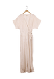 Second Hand Jumpsuit INGA aus LENZING™ ECOVERO™ - Clay / White (Flowers) - S