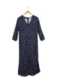 Second Hand Midikleid AMIRA aus LENZING™ ECOVERO™ - Moroccan / Lime (Leo) - S - Moroccan / Lime (Leo) - S