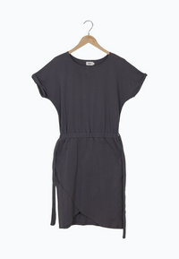 Second hand jersey dress YLVA made from organic cotton - Shadow Grey - N/A - S