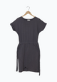 Second hand jersey dress YLVA made from organic cotton - Shadow Grey - N/A - S
