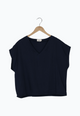 Second Hand Blusenshirt RUBY aus TENCEL™ REFIBRA™ Lyocell - Ocean Blue (Refibra) - XL