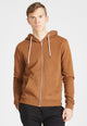 Second Hand Sweatjacke WINSTON aus Bio-Baumwolle - Caramel Brown - XL