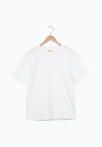 Second Hand T-Shirt LASSE aus Bio-Baumwolle - White - S