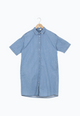Second Hand Jeanskleid GBELOISE relaxed Fit aus Bio-Baumwolle - Light Blue (Denim) - S