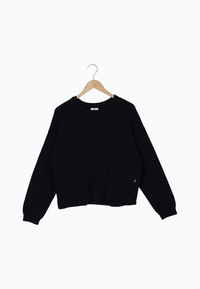 Second Hand Sweater SAMANTHA aus recycelter Baumwolle - Black - L