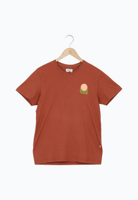 Second Hand T-Shirt COLBY (Forms) aus Bio-Baumwolle - Terracotta - L