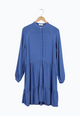 Second Hand Volantkleid LENDRA aus LENZING™ ECOVERO™ - Sky Blue - XS