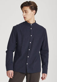 Second Hand Flanellhemd WES aus Bio-Baumwolle - Midnight Blue - XL