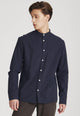 Second Hand Flanellhemd WES aus Bio-Baumwolle - Midnight Blue - XL