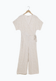 Second Hand Jumpsuit INGA aus LENZING™ ECOVERO™ - Clay / White (Flowers) - M