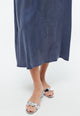 Givn Berlin A-Linien-Rock GBVANA aus TENCEL™ mit Peach-Effekt Skirt Nightshade Blue