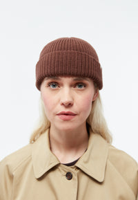 Givn Berlin Beanie GBCHRISTOF aus Bio-Baumwolle Beanie Burned Brown