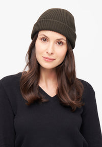 Givn Berlin Beanie GBCHRISTOF aus Bio-Baumwolle Beanie Dark Olive