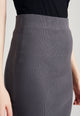 Givn Berlin Bleistiftrock ALISHA aus Bio-Baumwolle Skirt Shadow Grey