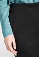 Givn Berlin Bleistiftrock ALISON aus recycelter Baumwolle Skirt Dark Grey
