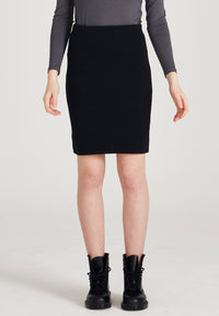 Givn Berlin Bleistiftrock NANE aus Bio-Baumwolle Skirt Black (Structure)