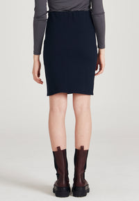 Givn Berlin Bleistiftrock NANE aus Bio-Baumwolle Skirt Midnight Blue (Structure)