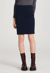 Givn Berlin Bleistiftrock NANE aus Bio-Baumwolle Skirt Midnight Blue (Structure)