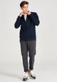Givn Berlin Blouson CARTER aus Bio-Baumwolle Jacket Midnight Blue (Structure)