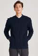 Givn Berlin Blouson CARTER aus Bio-Baumwolle Jacket Midnight Blue (Structure)