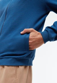 Givn Berlin Blouson CARTER aus Bio-Baumwolle Jacket Ocean Blue (Rib)