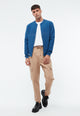 Givn Berlin Blouson CARTER aus Bio-Baumwolle Jacket Ocean Blue (Rib)