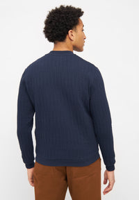 Givn Berlin Blouson CARTER aus Bio-Baumwolle Jacket Midnight Blue (Lines)