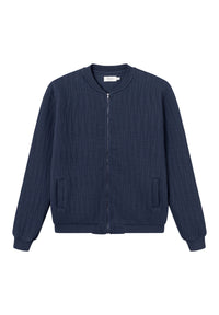 Givn Berlin Blouson CARTER aus Bio-Baumwolle Jacket Midnight Blue (Lines)