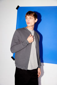 Givn Berlin Blouson CARTER aus Bio-Baumwolle Jacket Shadow Grey (Lines)