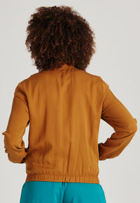 Blouson DEBBY aus TENCEL™ Lyocell - Rubber Brown (Tencel)