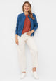 Givn Berlin Blouson ELLA aus Bio-Baumwolle Jacket Ocean Blue (Rib)