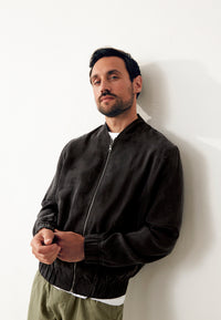 Givn Berlin Blousonjacke GBKENO relaxed aus TENCEL™ mit Peach-Effekt Jacket Black (Tencel)