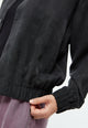 Givn Berlin Blousonjacke GBLORELLA relaxed aus TENCEL™ mit Peach-Effekt Jacket Black (Tencel)