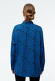 Givn Berlin Bluse GBIVA aus LENZING™ ECOVERO™ Blouse Black / Electric Blue (Tiger)