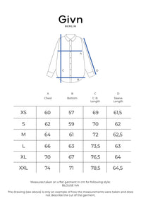 Givn Berlin Bluse GBIVA aus LENZING™ ECOVERO™ mit Stehkragen Blouse Electric Blue