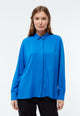 Givn Berlin Bluse GBIVA aus LENZING™ ECOVERO™ mit Stehkragen Blouse Electric Blue