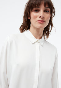 Givn Berlin Bluse GBIVA aus LENZING™ ECOVERO™ mit Stehkragen Blouse White