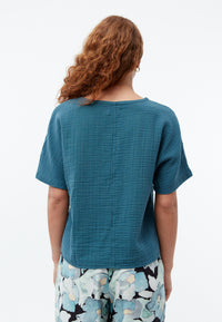 Givn Berlin Bluse GBPINA aus Bio-Baumwoll Musselin im oversized Look Blouse Basalt (Musselin)