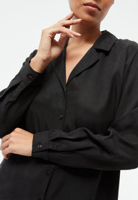 Givn Berlin Bluse GBZORA aus TENCEL™ mit Reverskragen Blouse Black (Tencel)